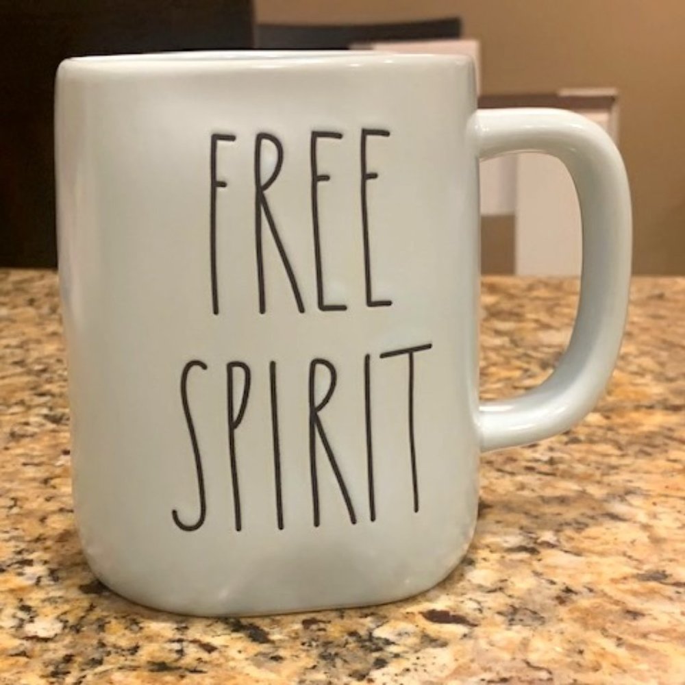 Rae dunn, "FREE SPIRIT" mug